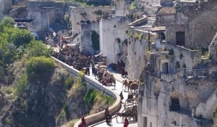 A Matera né la neve né il gelo fermano i ciak di Ben Hur