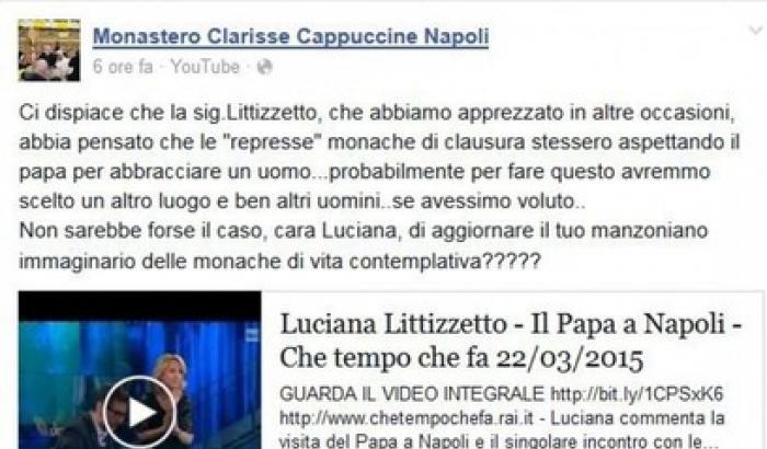 Le monache di clausura alla Littizzetto: noi non siamo represse