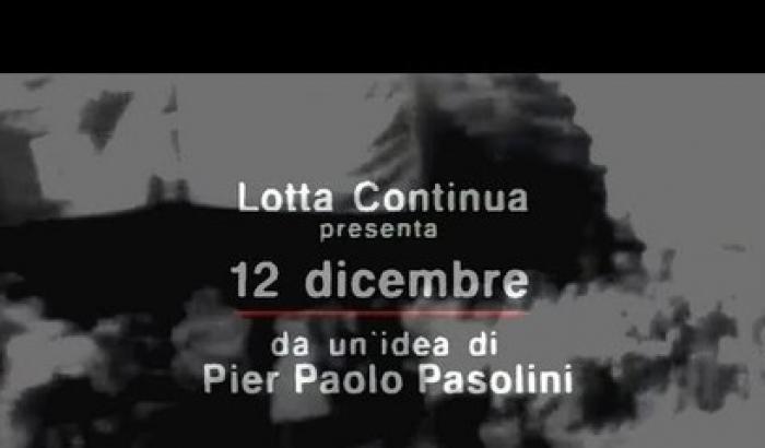 A Carrara 12 Dicembre di Pasolini e Bonfanti