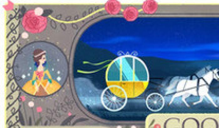 Il doodle di Google è per Perrault, papà di Cenerentola