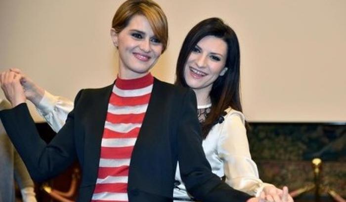 Pausini-Cortellesi debuttano su Rai1: non diteci che siamo Mina e la Carrà