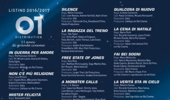 Rai Cinema presenta il listino 01 Distribution 2016/2017