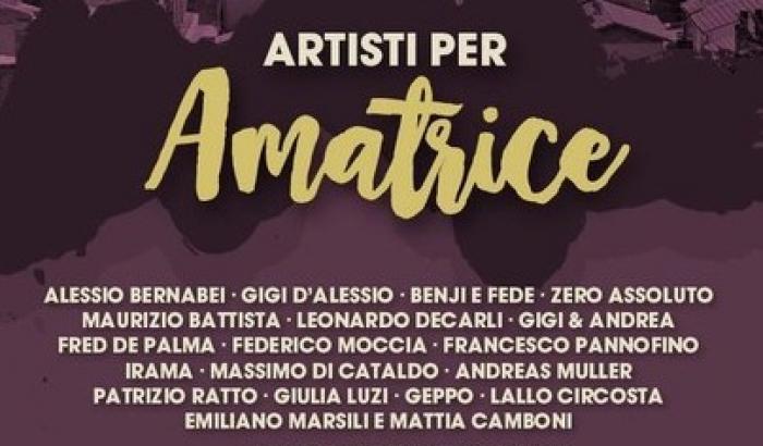 "Artisti per Amatrice", uno show per la raccolta fondi