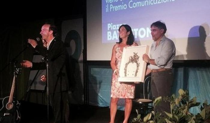 Roberto Benigni riceve il premio "Comunicazione 2016"