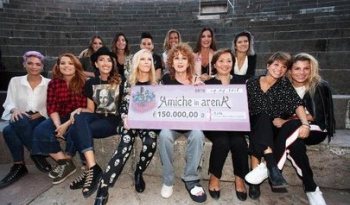 12 mila spettatori per Berté-Mannoia "amiche contro il femminicidio"