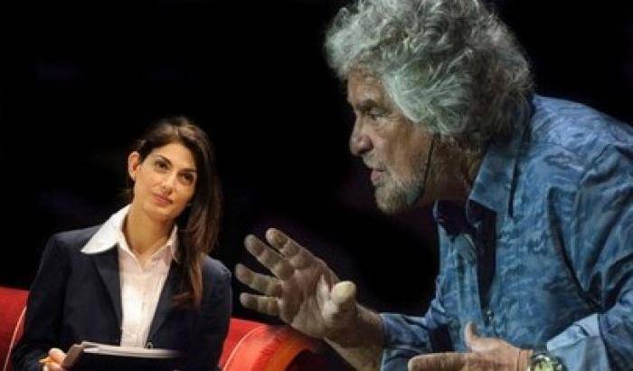 Sgarbi si scatena in tv facendo la caricatura della Raggi