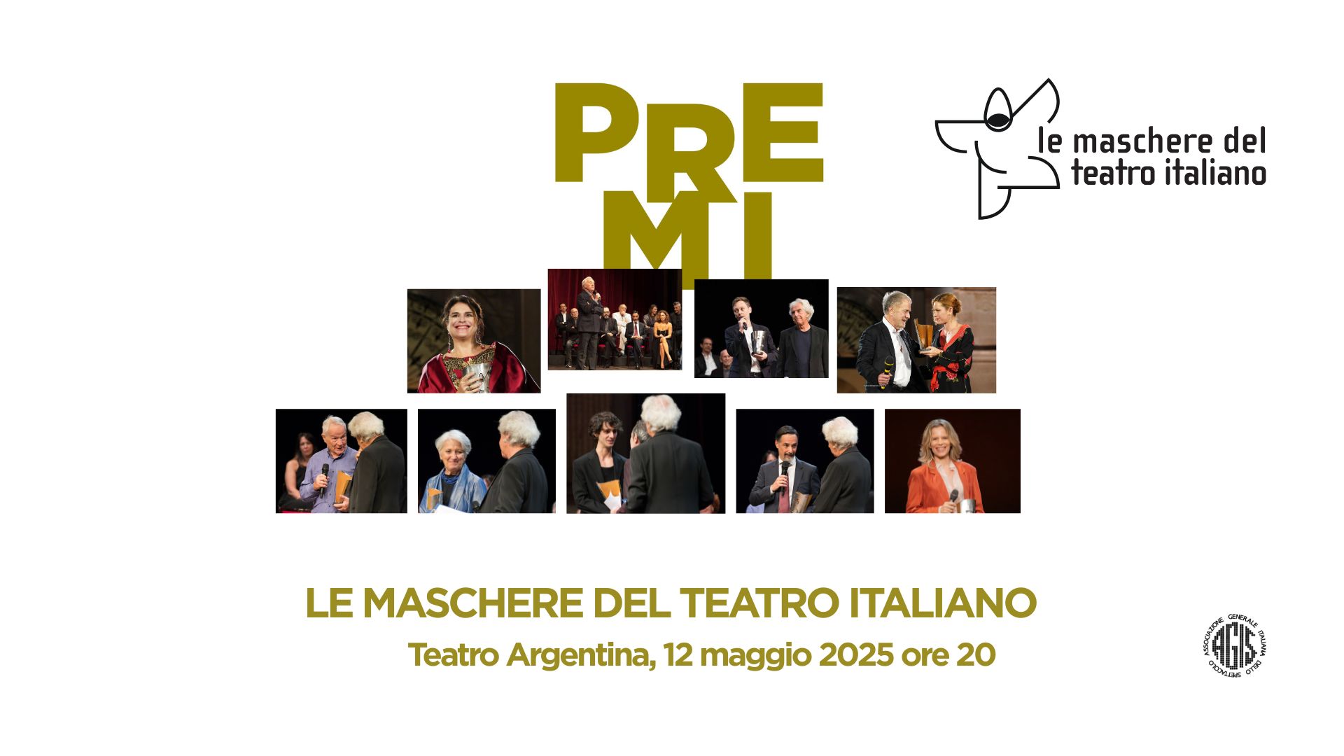 Maschere del Teatro Italiano 2025: la finale sarà il 12 settembre