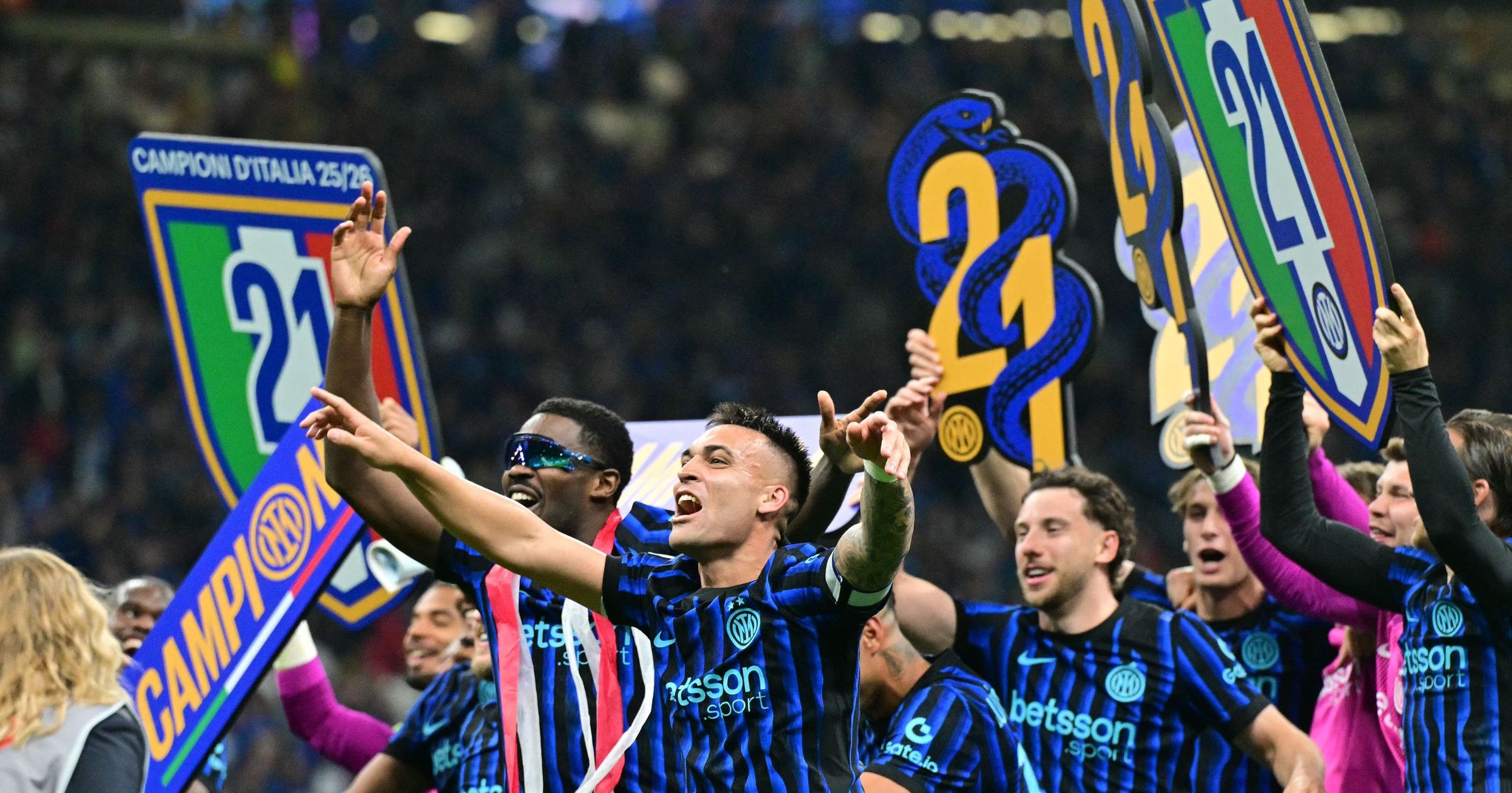 L&rsquo;Inter &egrave; sul tetto d&rsquo;Italia con il suo ventunesimo scudetto