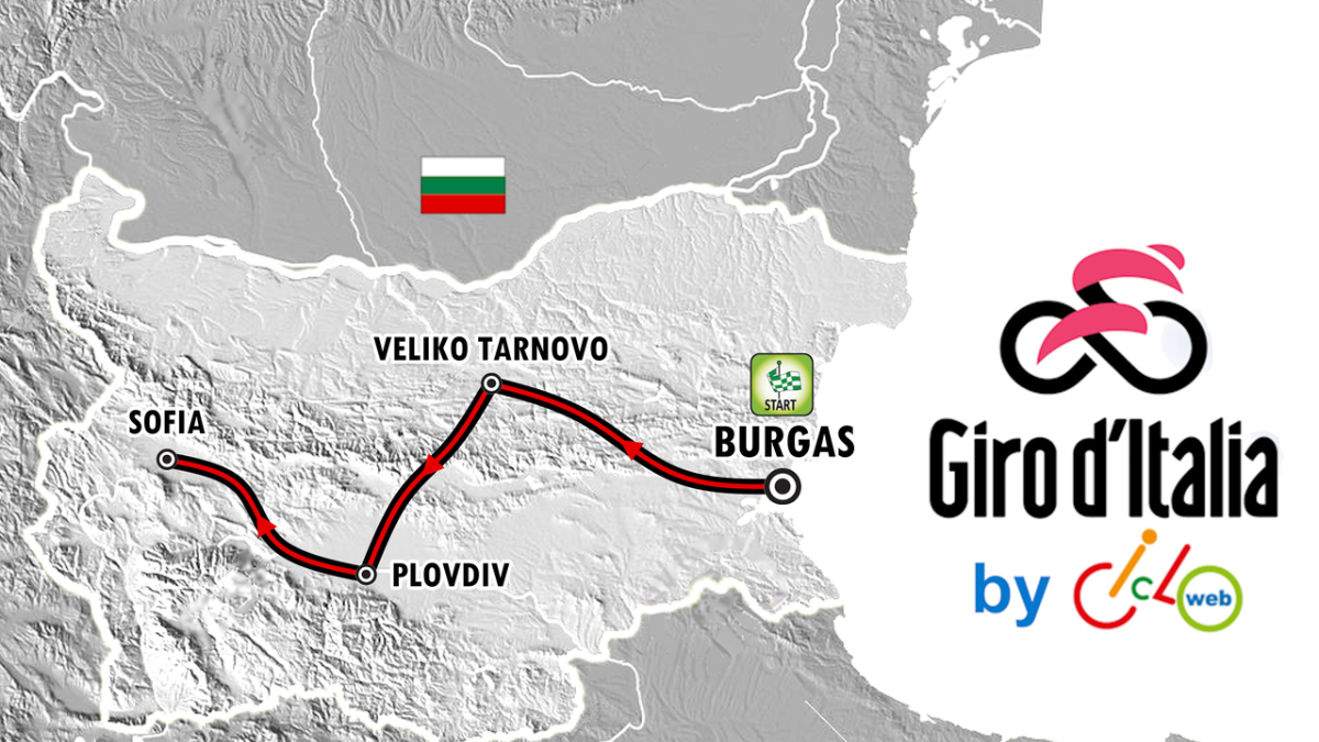 Venerdì il Giro d'Italia, partenza dalla Bulgaria