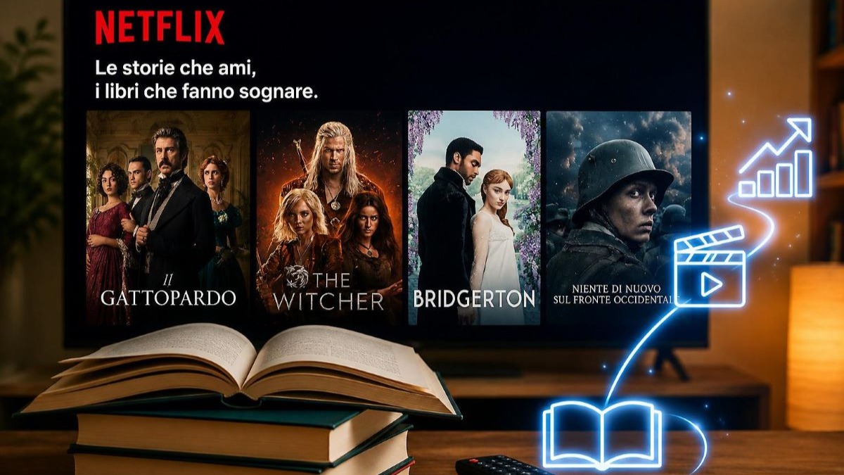 netflix e libri L’audiovisivo spinge il mercato editoriale: le vendite dei libri schizzano dopo il lancio di film e serie tv