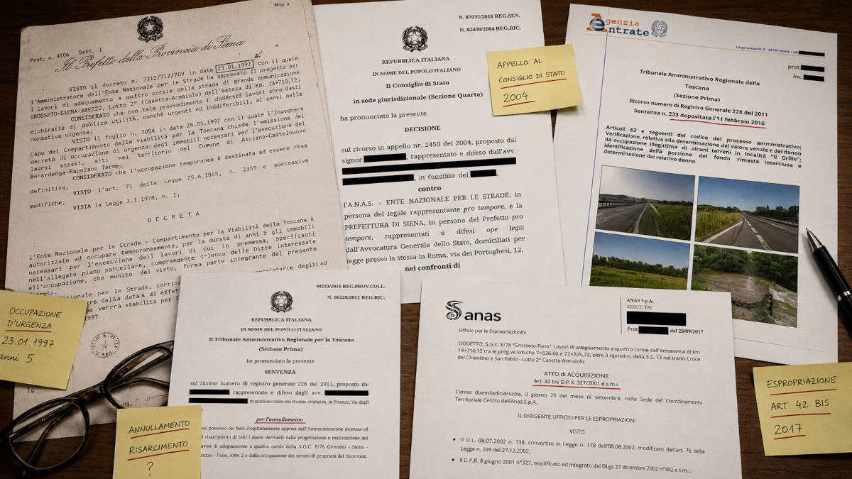 Documenti_Lachi_Massimo Ingiustizia di Stato: l’uomo che possedeva una strada ha perso la sua terra