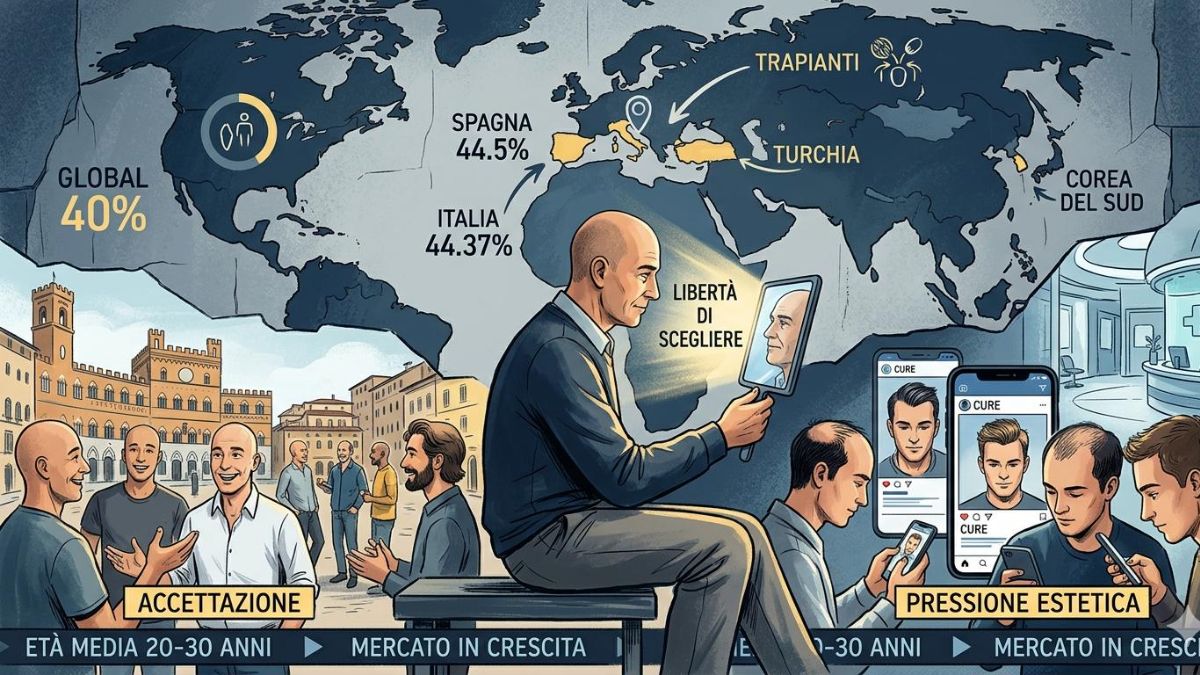 Essere calvi nel 2026: tra accettazione, business e pressioni sociali